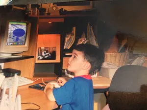 1998 picture of me on computer